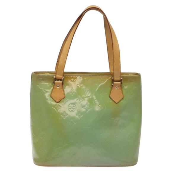 LOUIS VUITTON Monogram Vernis Houston Hand Bag Baby Blue M91005 LV Auth 115153 - Picture 2 of 16